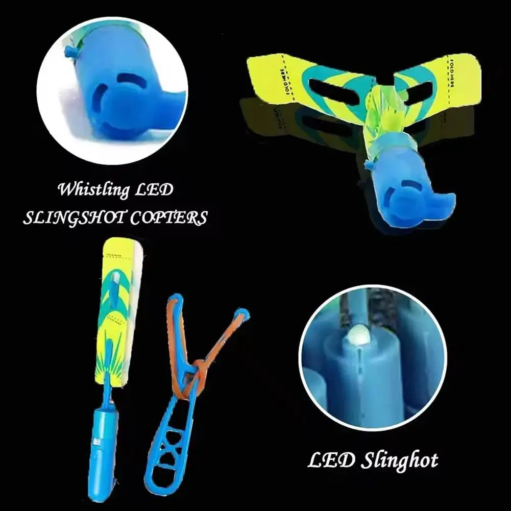 5er-Set LED-Schleuderkopter für Kinder 3