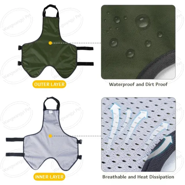 Verstellbarer Bauchschutz für Dackel und Corgis 3