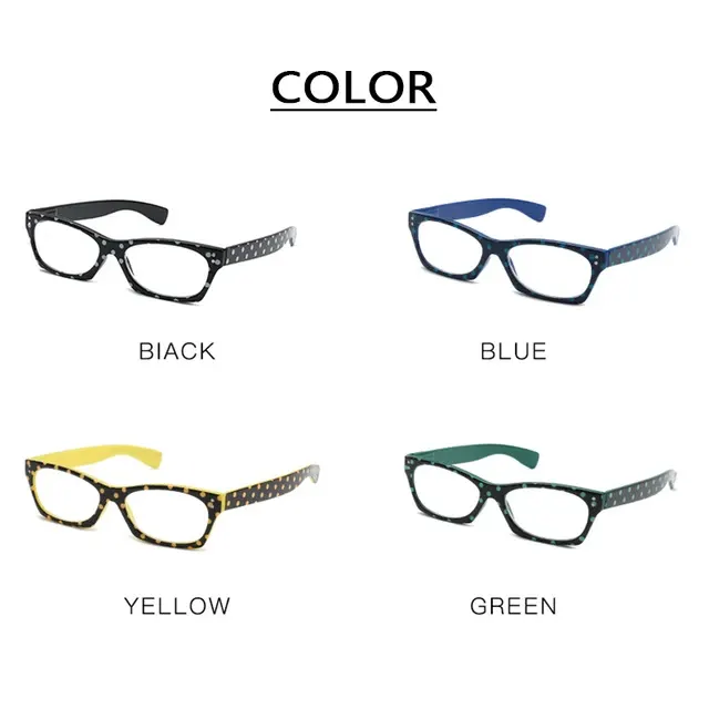 Gepunktete Lesebrille 4