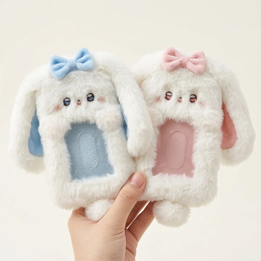 Plüsch-Hasen-Fotohalter mit Schleifendesign 2