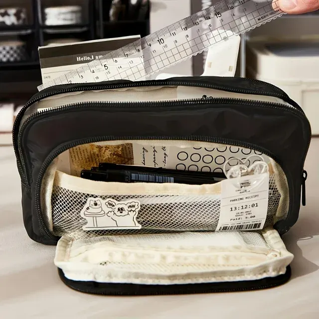 Großes Kosmetik-Federmäppchen für Erwachsene 3