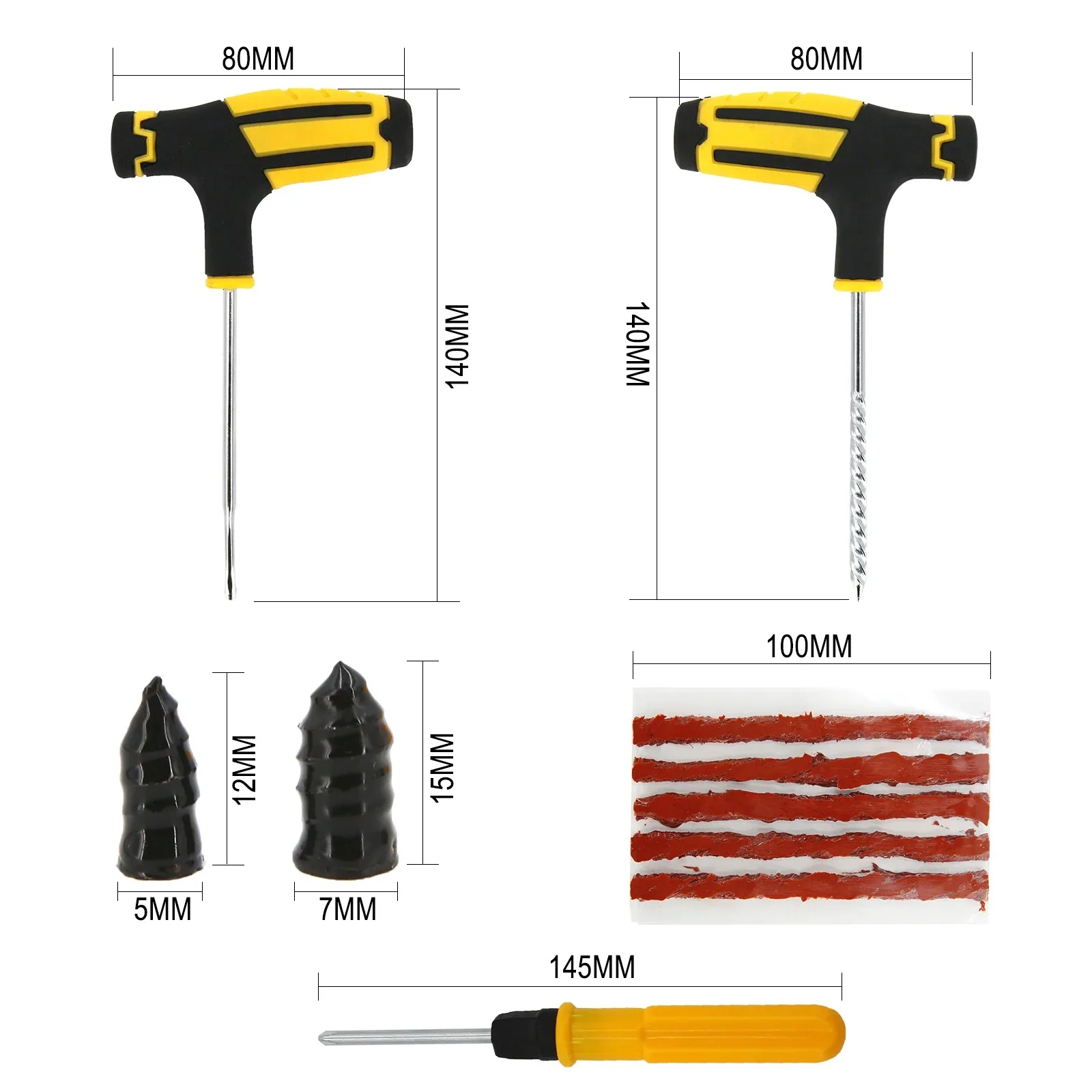 EVA-Koffer-Reparaturset für schlauchlose Reifen 3
