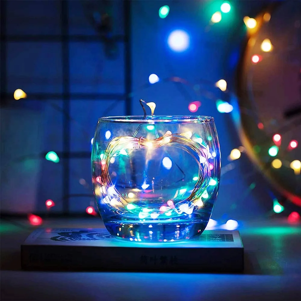 USB-LED-Lichterkette Kupferdraht 10 Meter 4