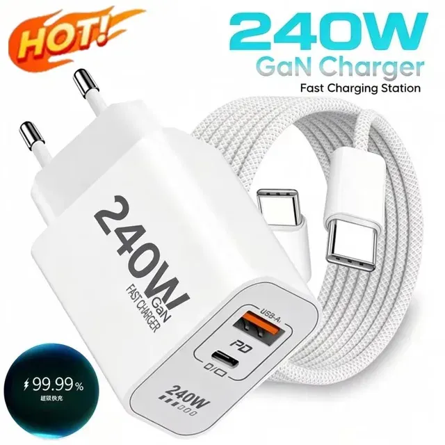 240W USB-C-Schnellladegerät mit GaN 2