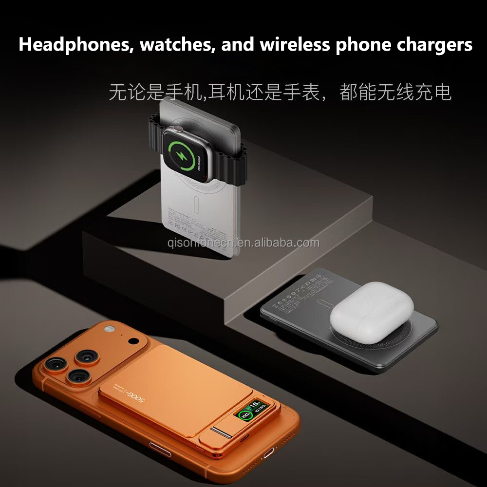 Ultraflache Magnet-Powerbank aus Aluminium 2