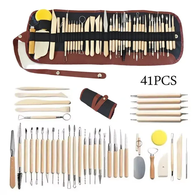 Modellierwerkzeug-Set Ton 4