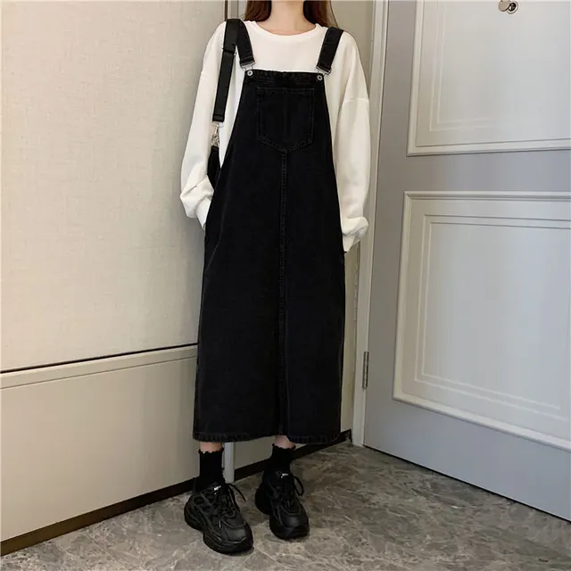 Damen Jeans Trägerkleid 1