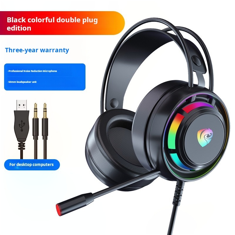 RGB Gaming Headset mit Noise-Cancelling Mikrofon