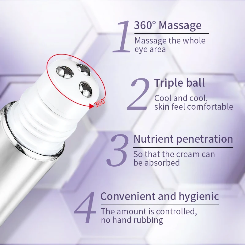 Anti-Falten Augencreme-Roller mit Massagegerät 3