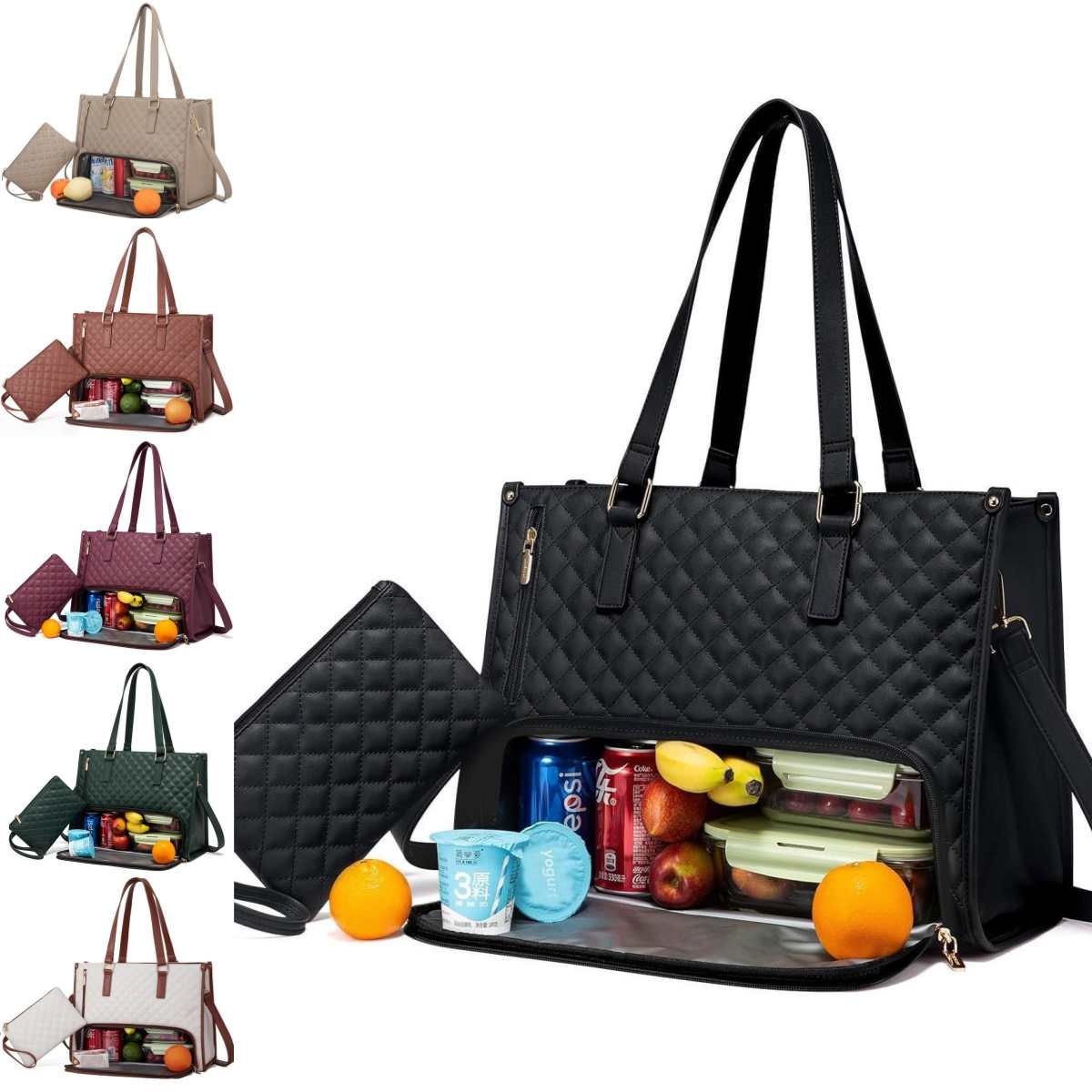 Thermo-Lunchtasche mit Steppdesign