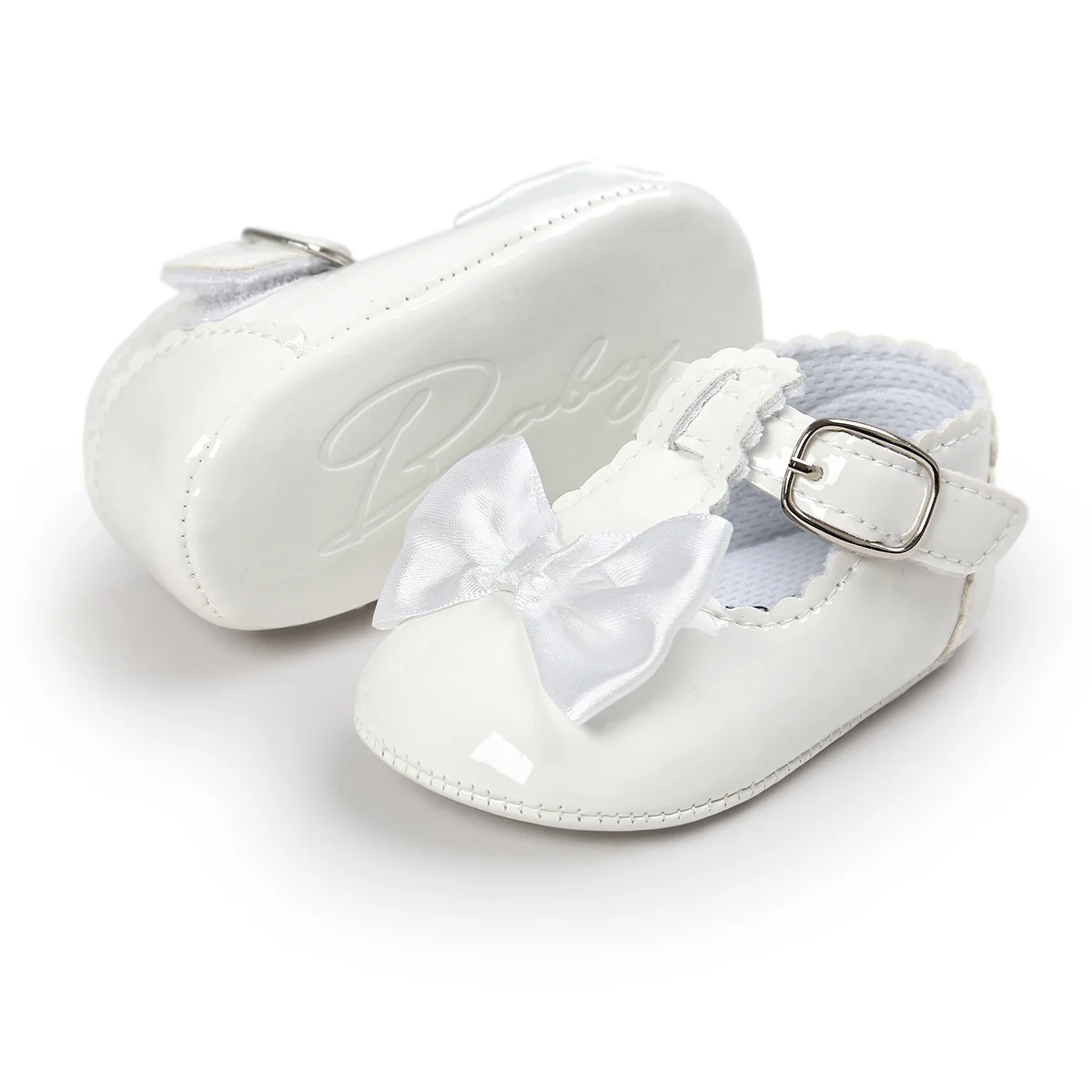 Weiche Lauflernschuhe für Mädchen mit Schleife 2