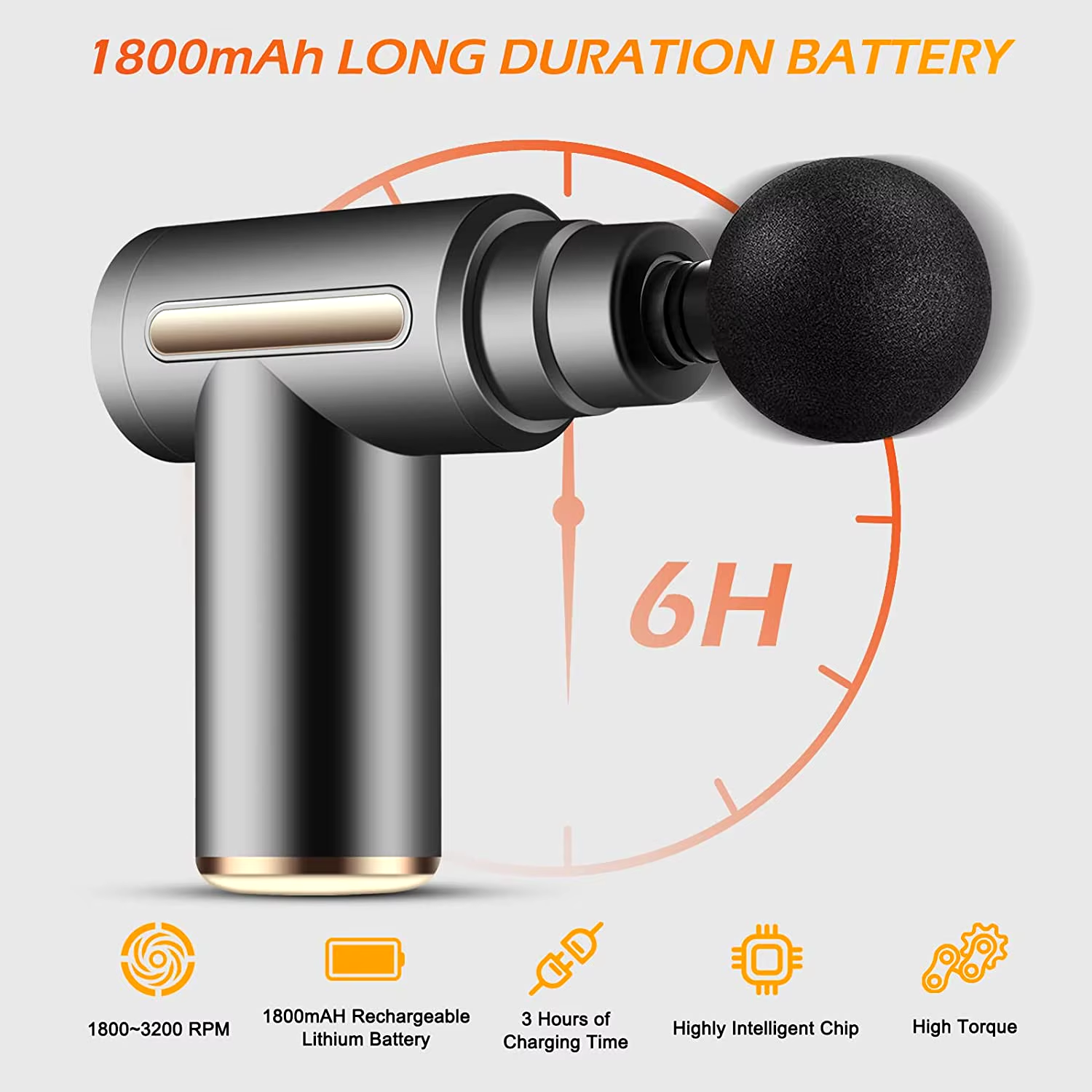 Kompakte Mini-Massagepistole für Reisen 3