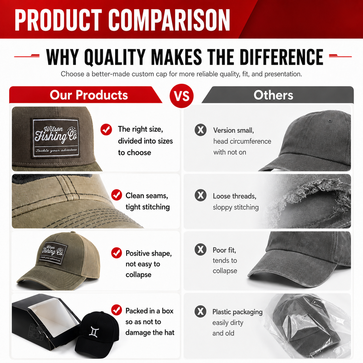 Farbblock Snapback Cap aus Baumwolle 4