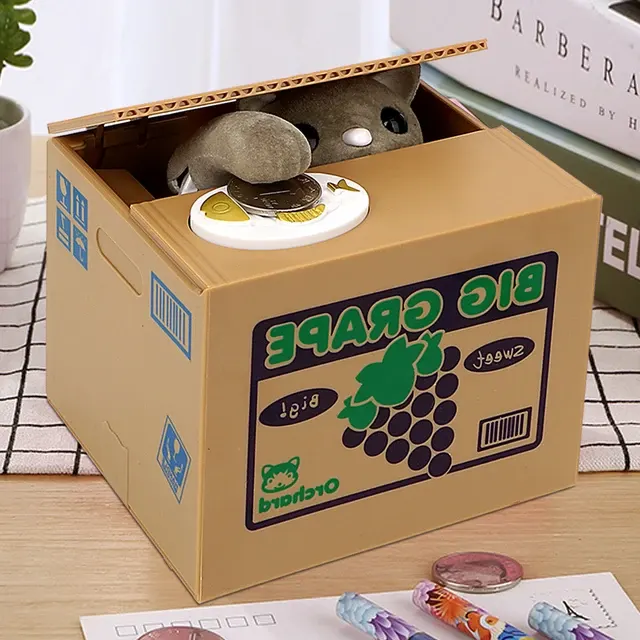 Automatische Panda-Katzen-Münzspardose 2