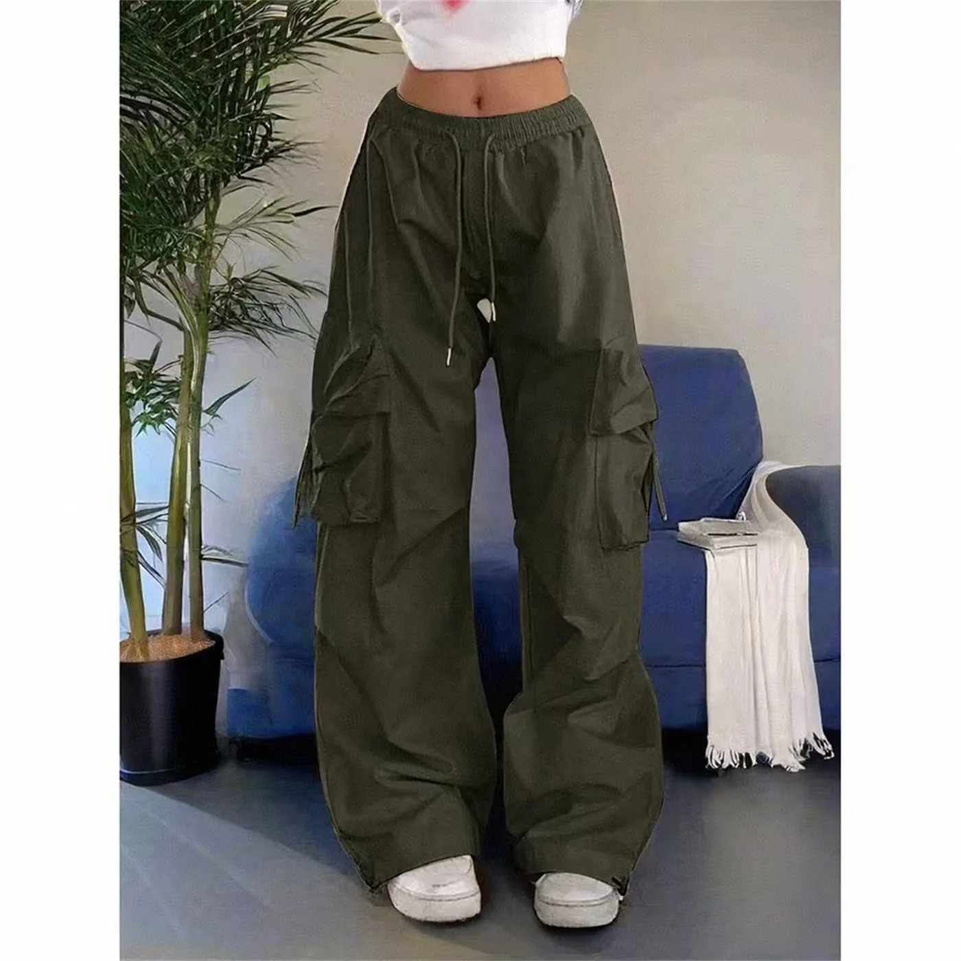 Übergroße Vintage-Damenhose mit Jogger-Schnitt 3