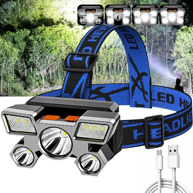 LED-Scheinwerfer mit Induktion, USB-aufladbar 4