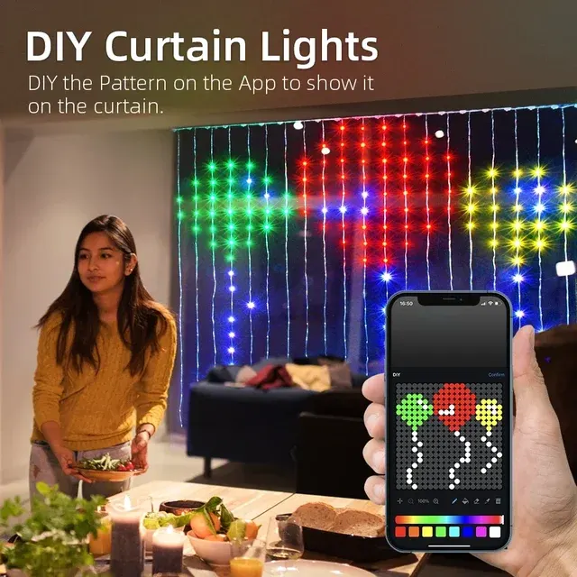 Smart LED-Vorhanglichter 3