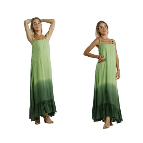 Langes Boho Maxikleid mit Langarm