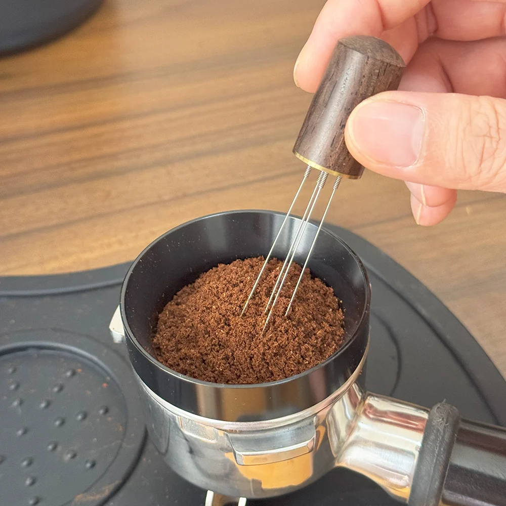 Espresso-Rührnadel mit Holzgriff für Barista 3