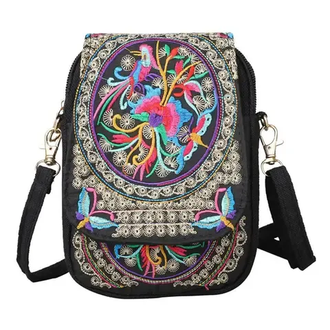 Canvas-Schultertasche