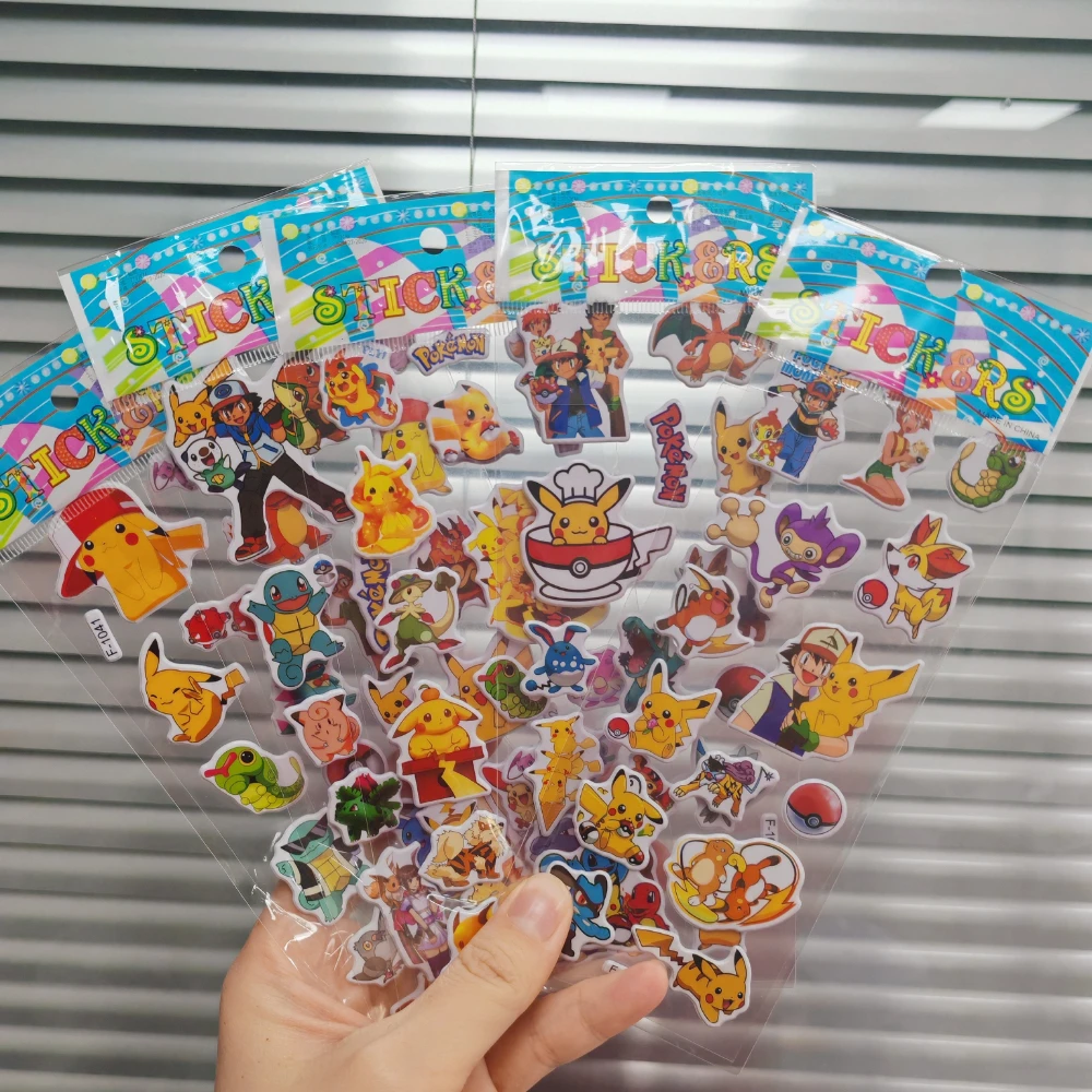 Kawaii Pikachu 3D Aufkleber Set 3