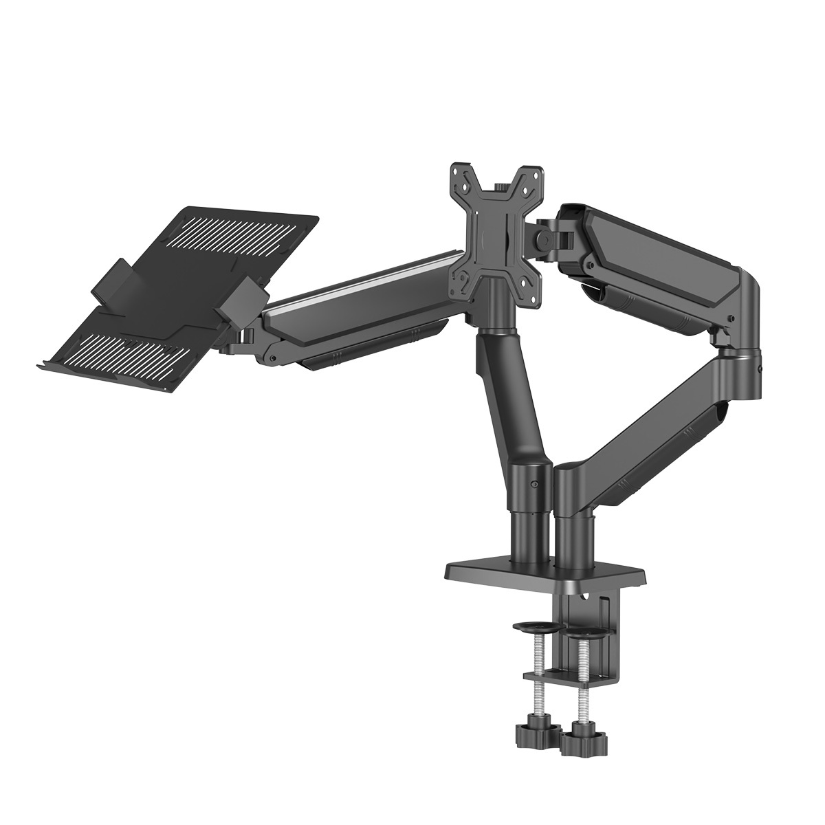 Doppelarm-Monitorhalterung mit Gasfeder