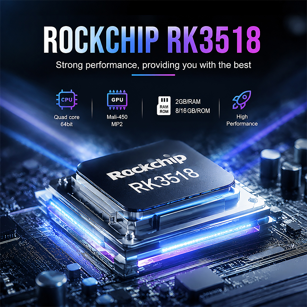 4K Android 14 Smart TV Box mit Sprachfernbedienung 3