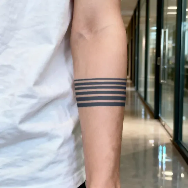 Geometrische Armband-Tattoo-Aufkleber, wasserfest 3