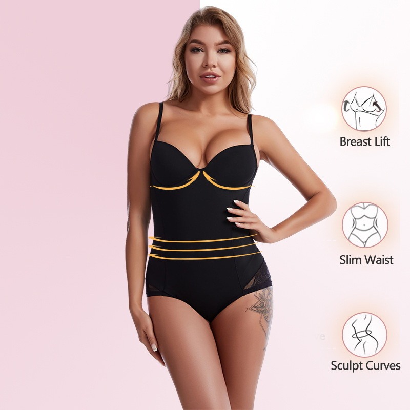 Shapewear-Body mit eingebautem BH 2