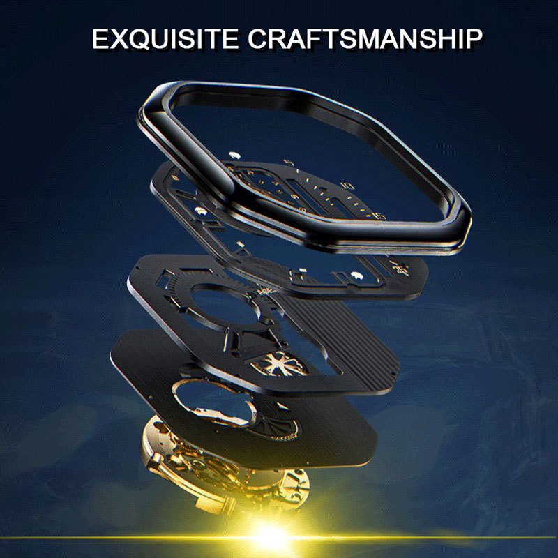 Wasserdichte Herrenarmbanduhr mit Leuchtziffern 4