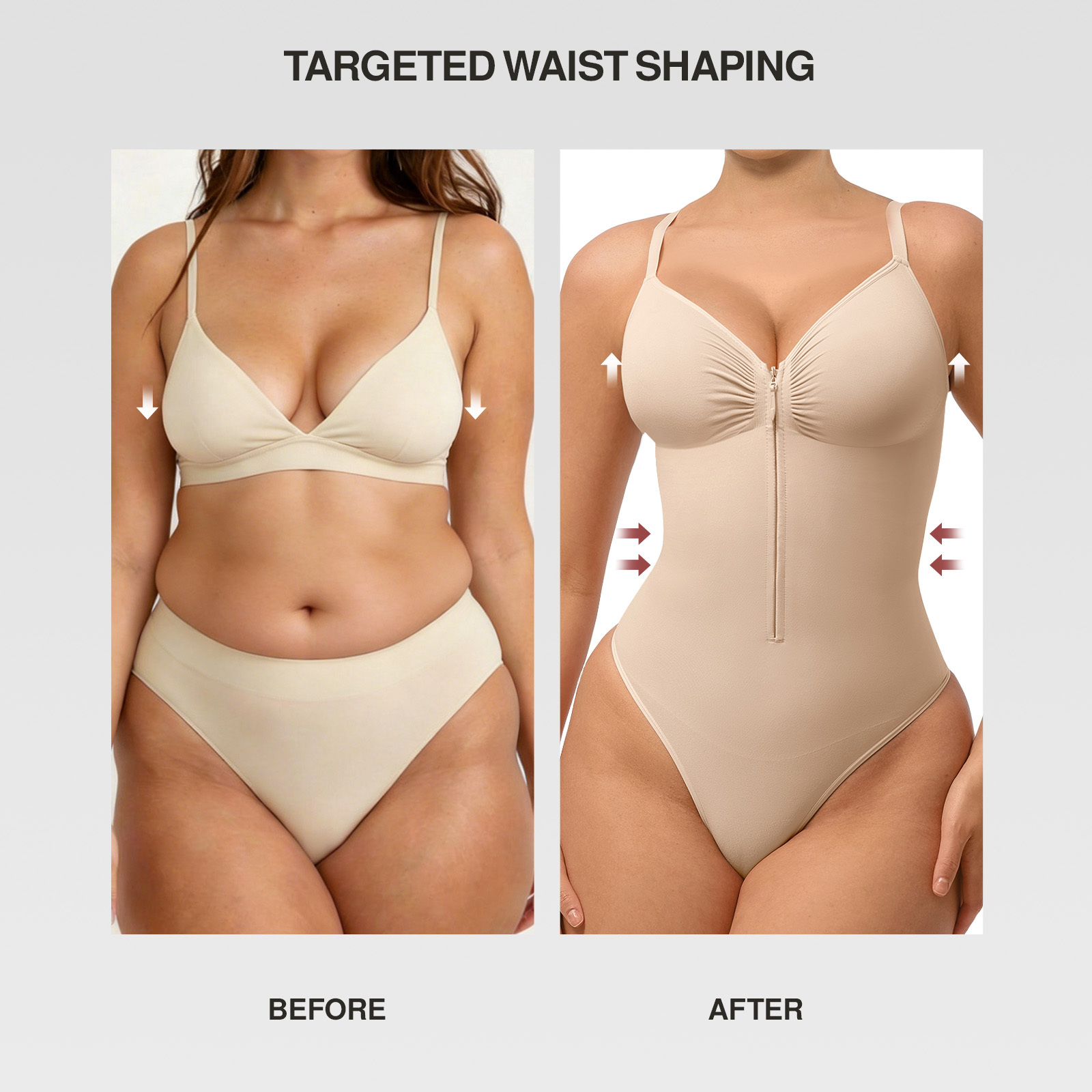 Plus Size Body Shapewear ärmellos für Damen 4