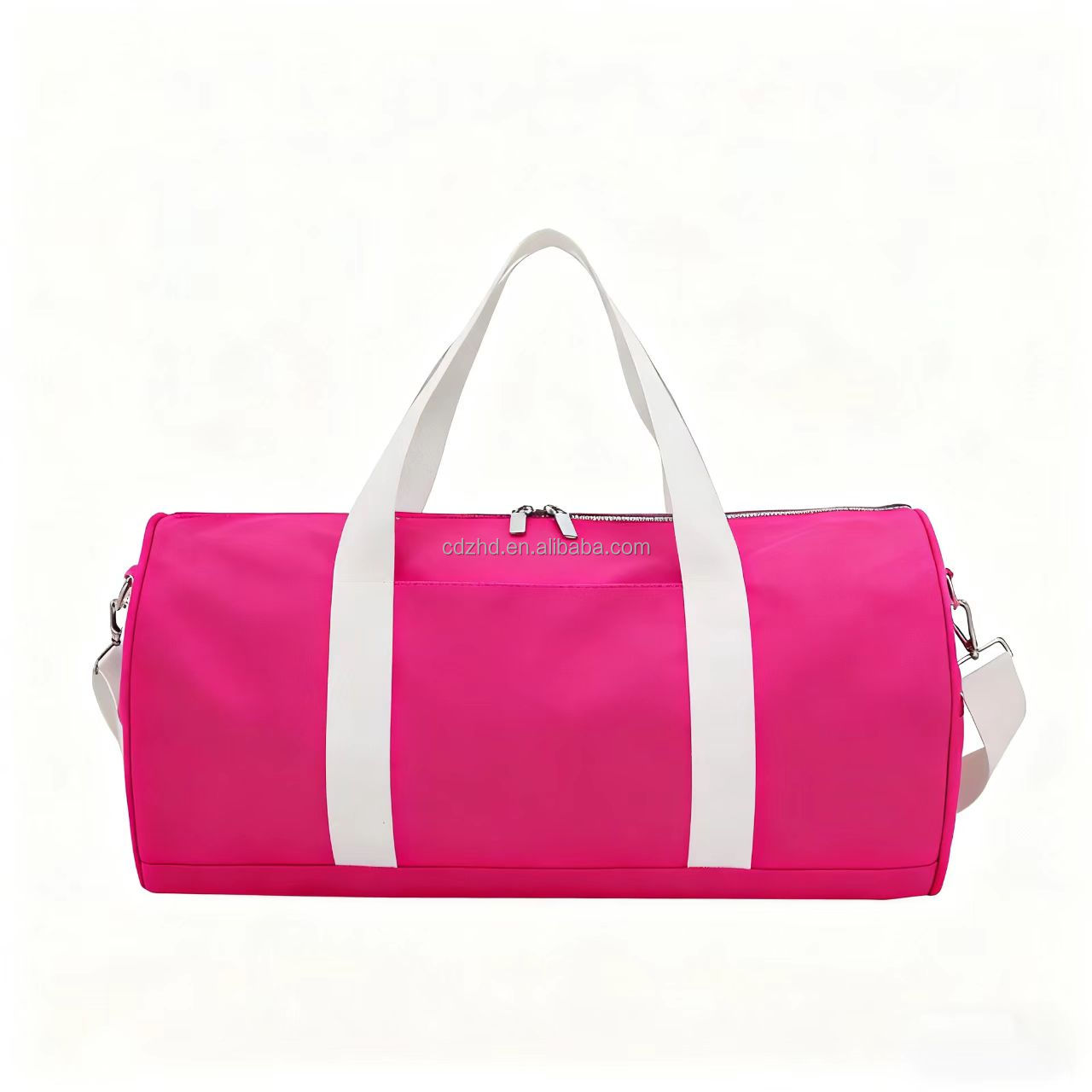 Robuste blaue Canvas-Wochenendtasche groß 4