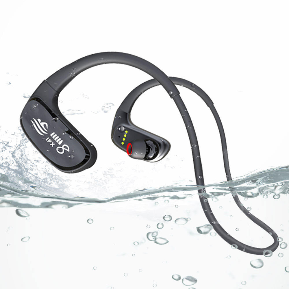 Wasserdichter Knochenschall-Kopfhörer IPX8 mit 32GB