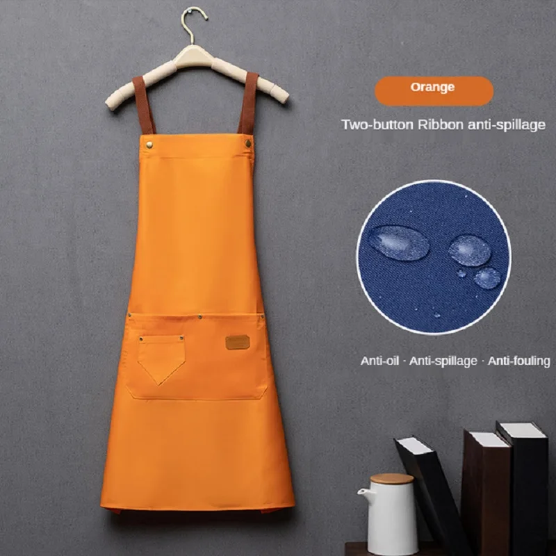 Wasserdichte Kochschürze mit Taschen 3