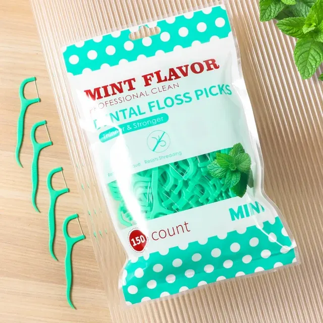 Einweg-Floss-Sticks für Mundreinigung, 300 Stück 3
