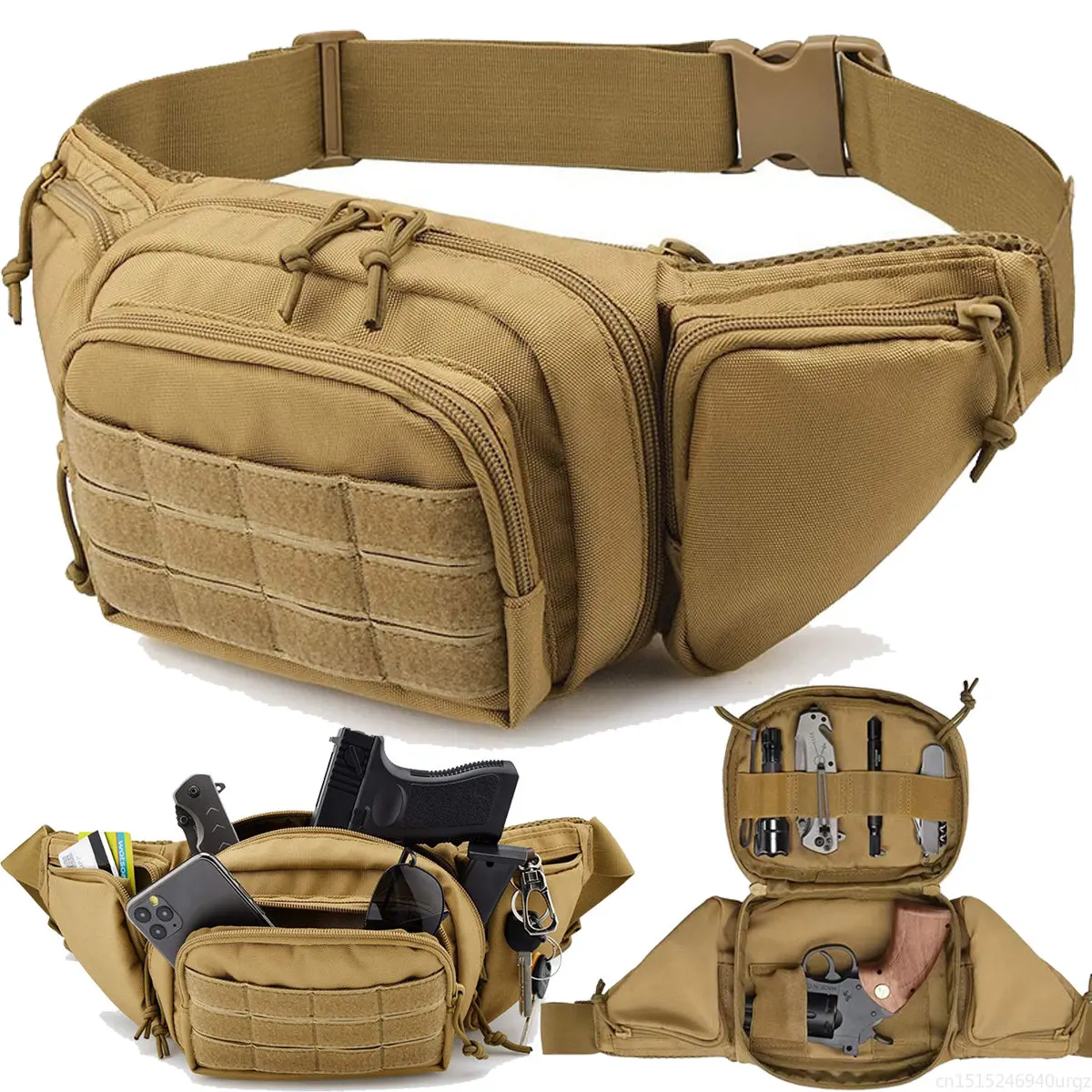 Wasserdichte Nylon-Gürteltasche mit Molle-System 2