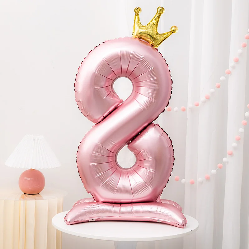 42-Zoll Krone Rosa Folienballon für Mädchen 4
