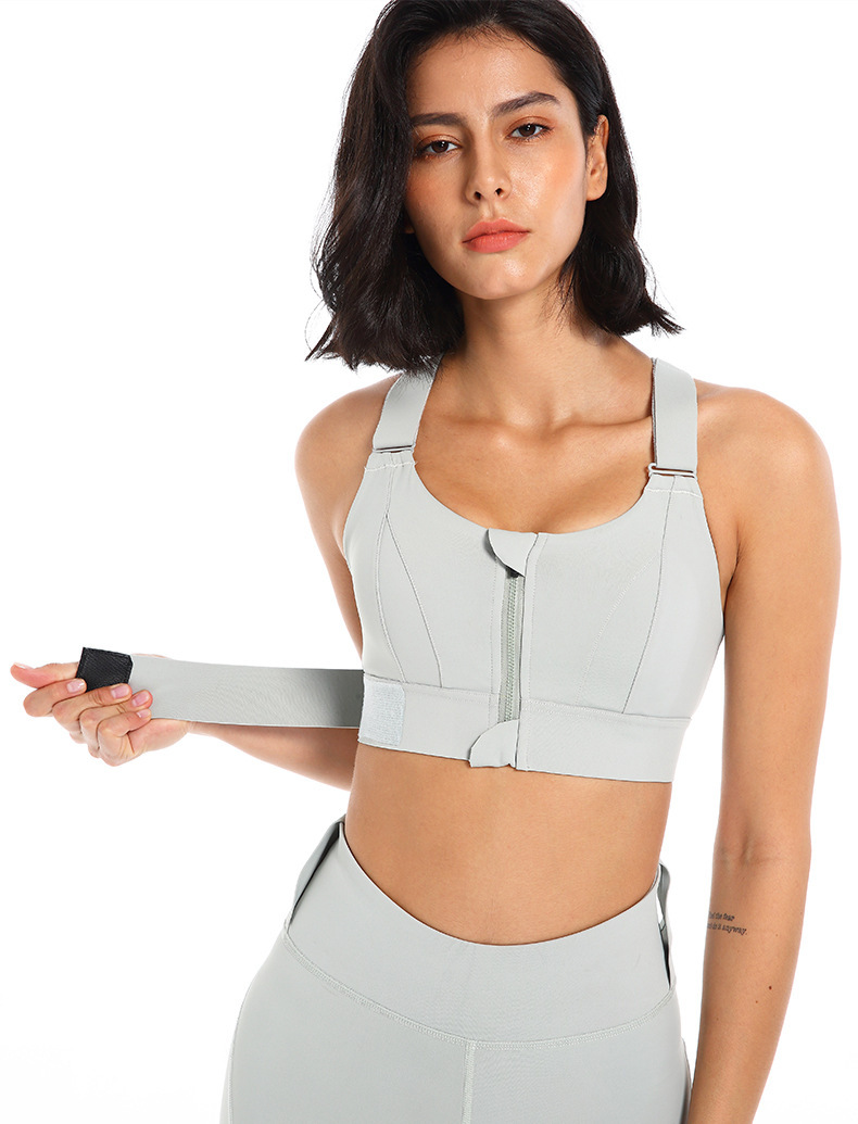 Damen Hochimpakt Sport BH mit Reißverschluss 4