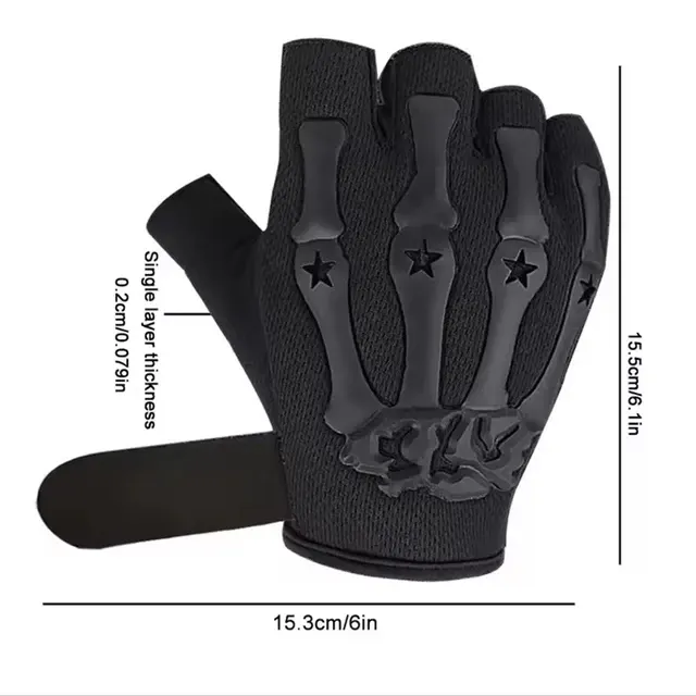 Taktische Halbfinger-Radhandschuhe für Herren und Damen 2
