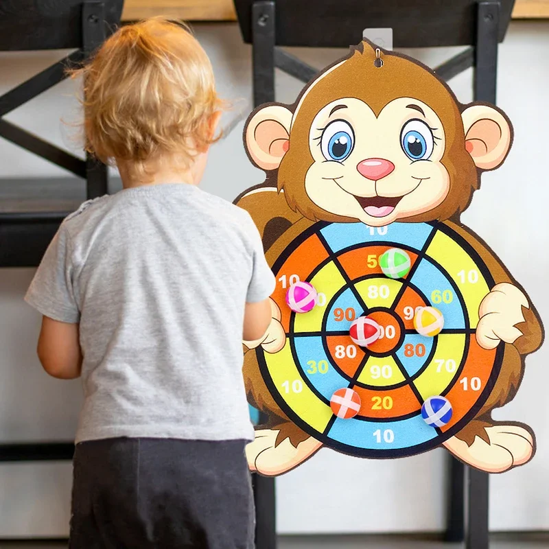 Montessori-Dartspiel mit Klebebällen 4