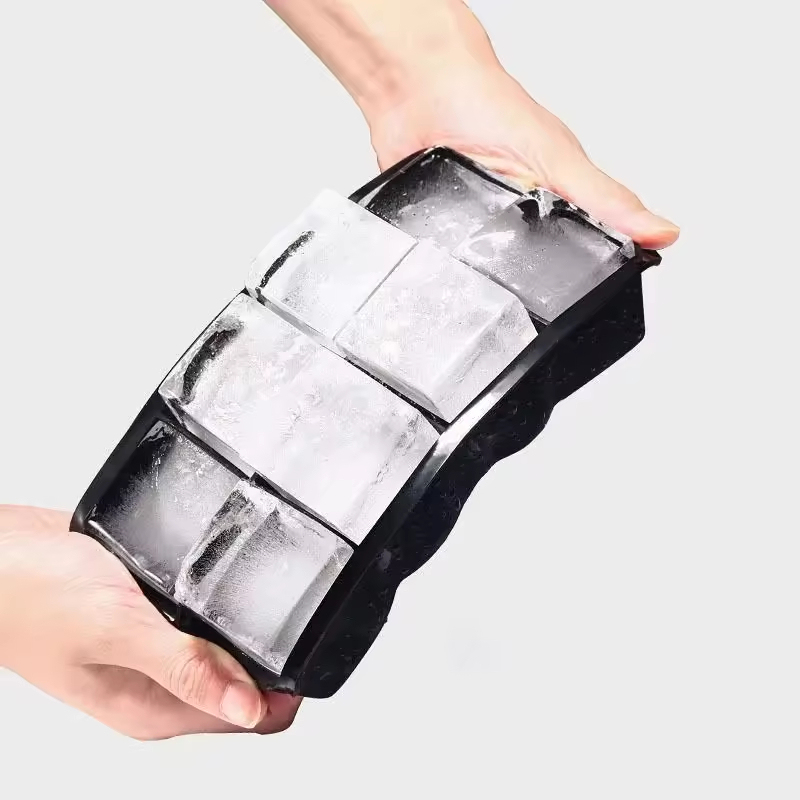 Flexible Silikon-Eiswürfelform mit 6 Kugeln 4