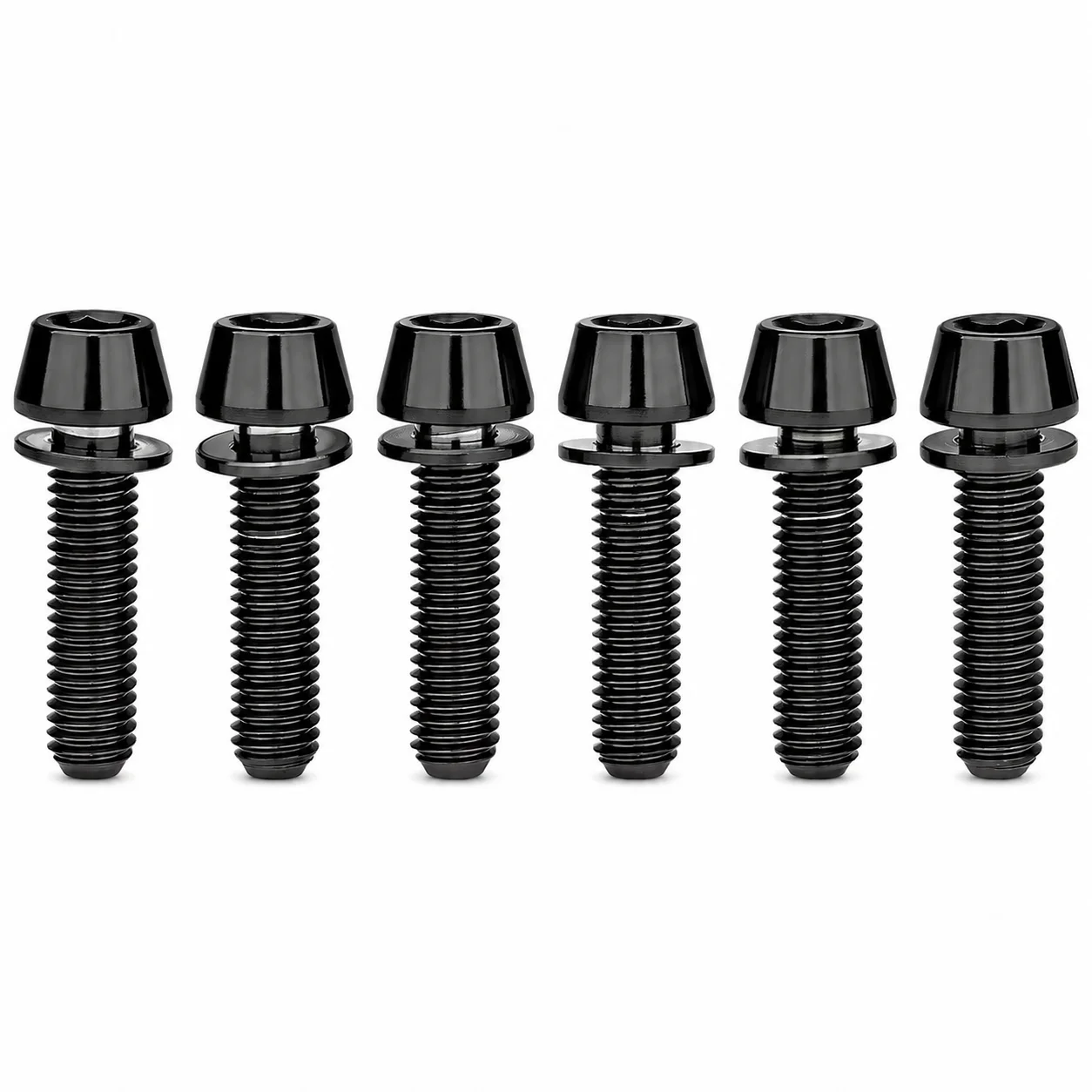 Rostfreie Lenkervorbau-Schrauben-Set, 6 Stück