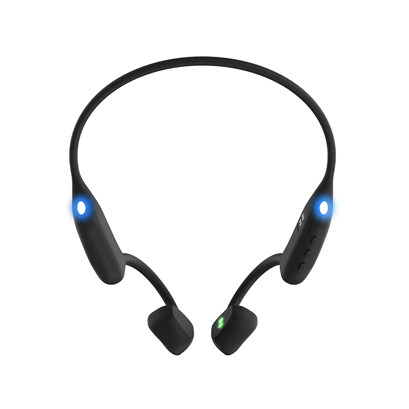 Knochenschall-Kopfhörer Sport IPX8 mit Herzfrequenzmesser