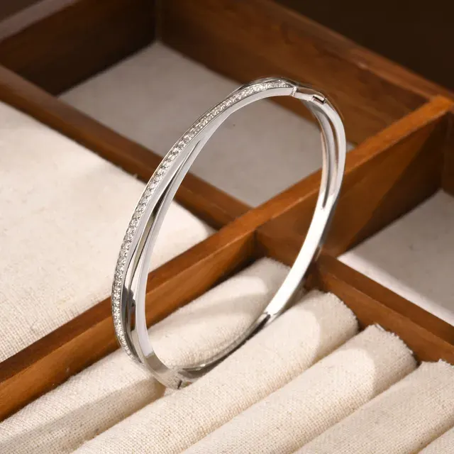 Zirkonia-Manschettenarmband 4