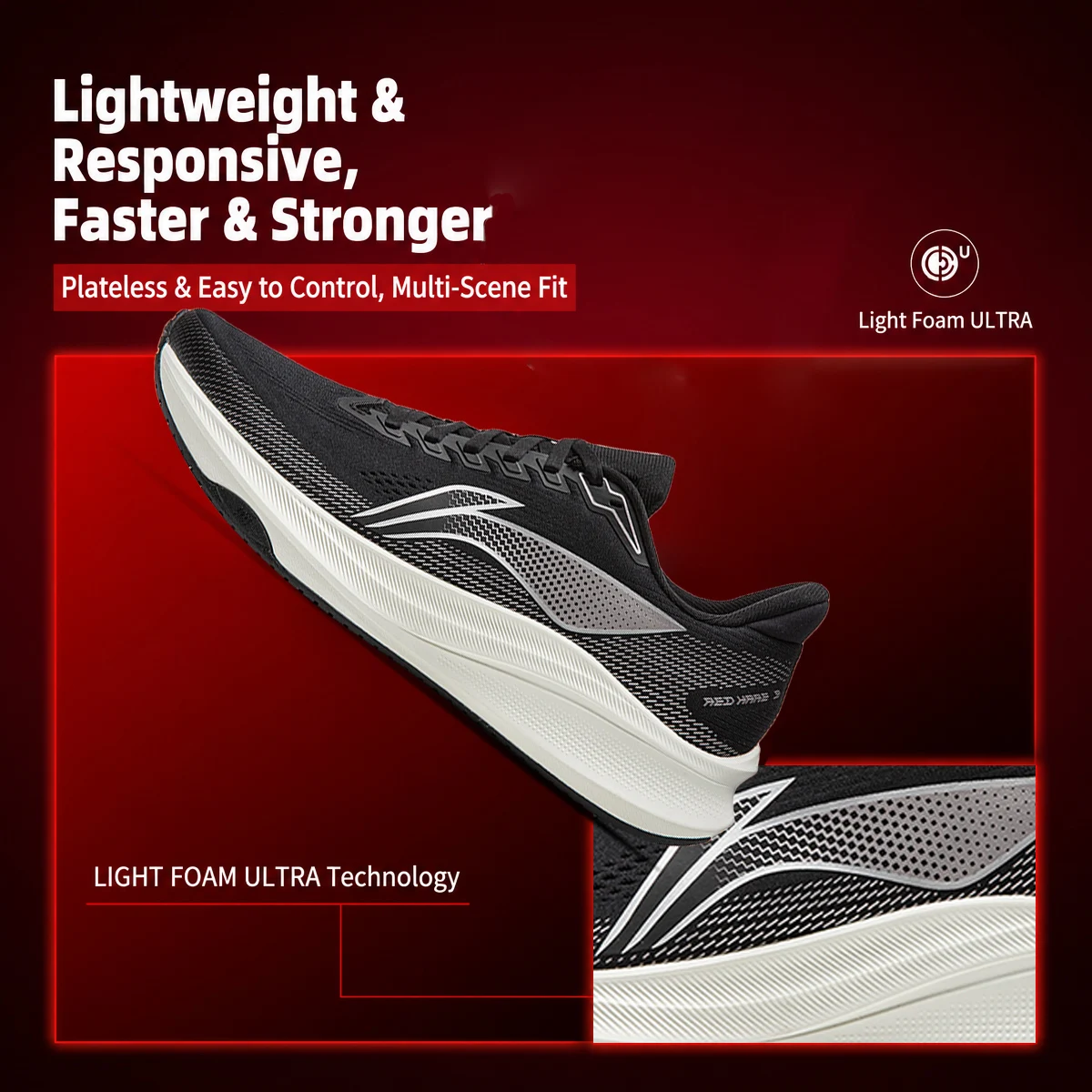 Leichte Herren-Laufschuhe Racing 2