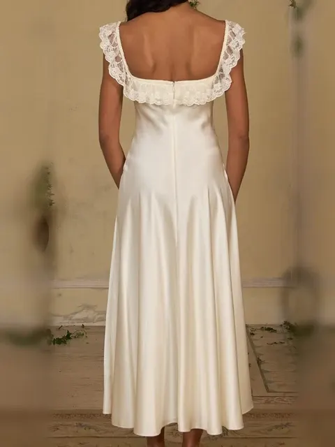 Maxikleid mit Spitzenbesatz 3