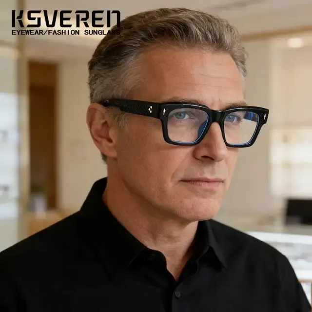 Eckige Blaulicht-Lesebrille 2