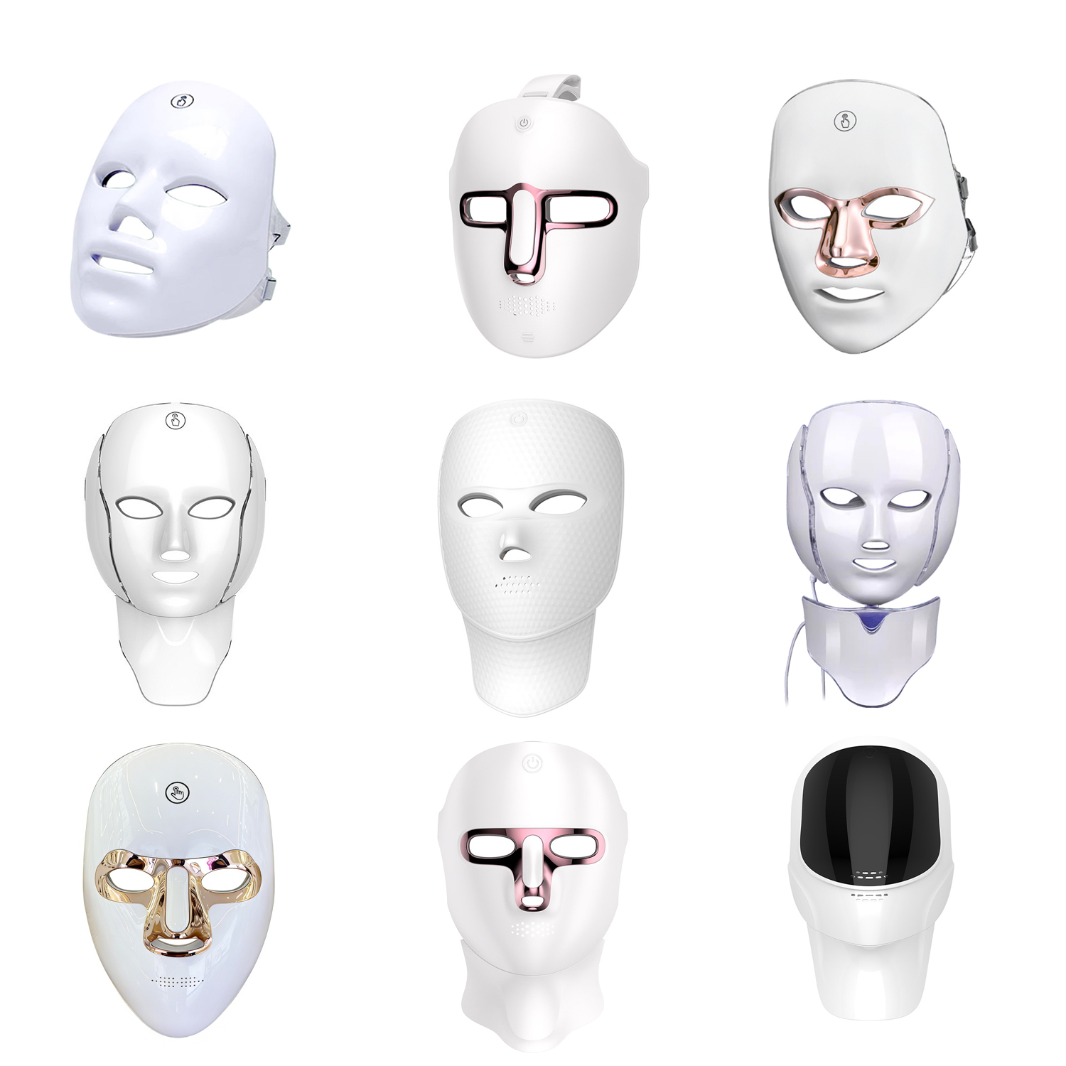 LED-Gesichtsmaske mit 7 Farben Lichttherapie 4