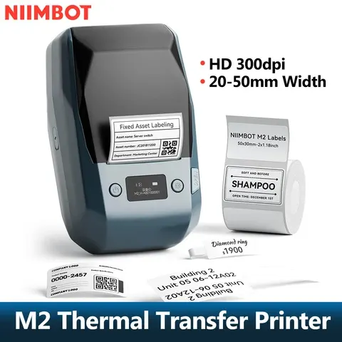 Tragbarer Thermotransfer-Etikettendrucker 300 dpi