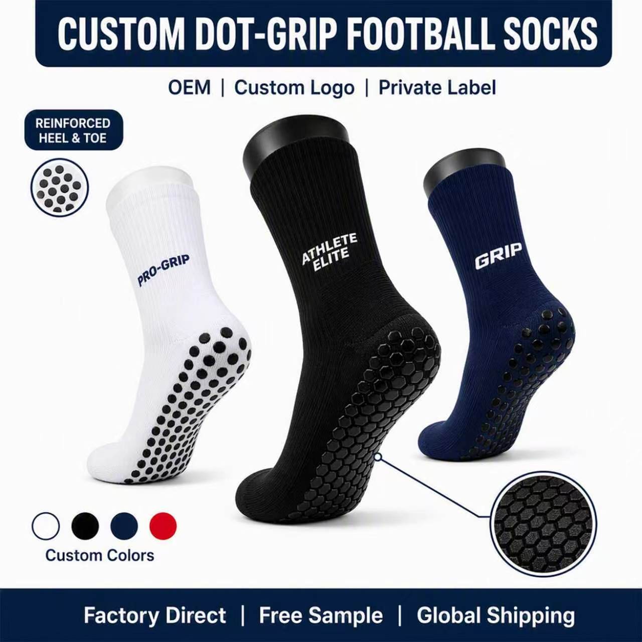 Knöchelhohe Fußball-Grip-Socken atmungsaktiv 3